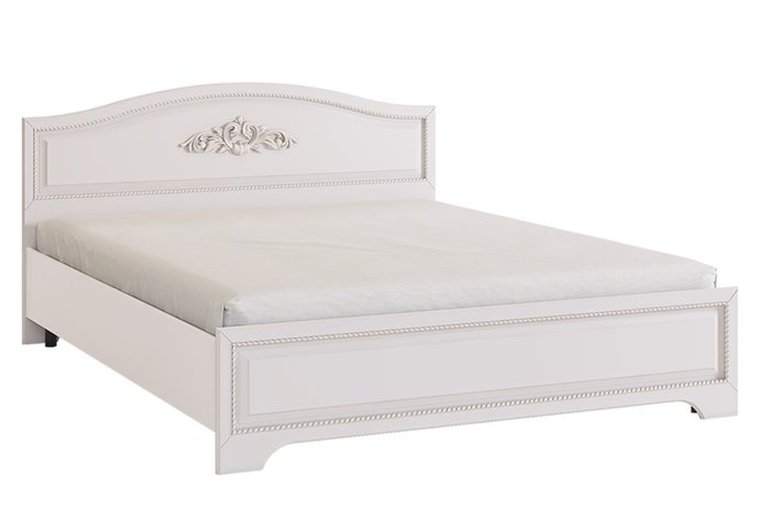Кровать Белла 160х200 белого цвета без подъемного цвета