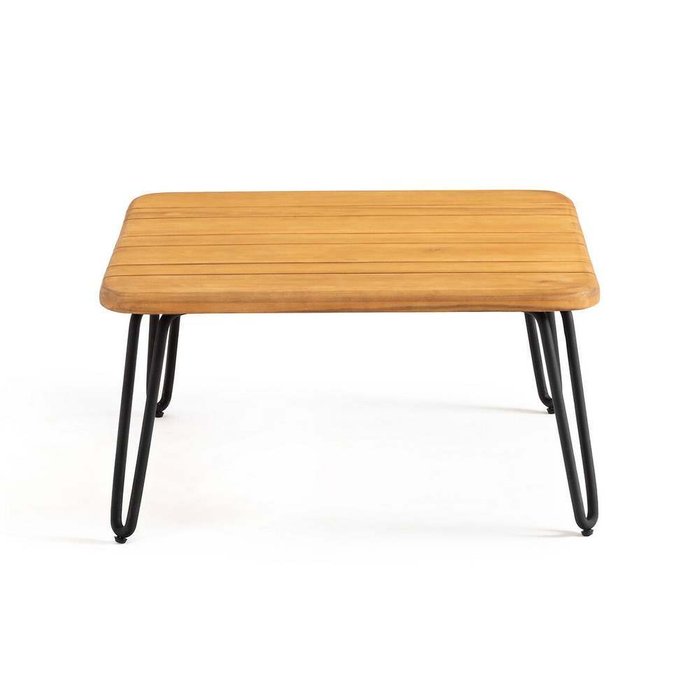 Журнальный стол Spritz черно-бежевого цвета - лучшие Садовые столы в INMYROOM
