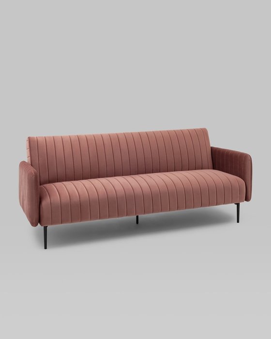 Диван-кровать Дрезден пыльно-розового цвета - купить Прямые диваны по цене 49990.0