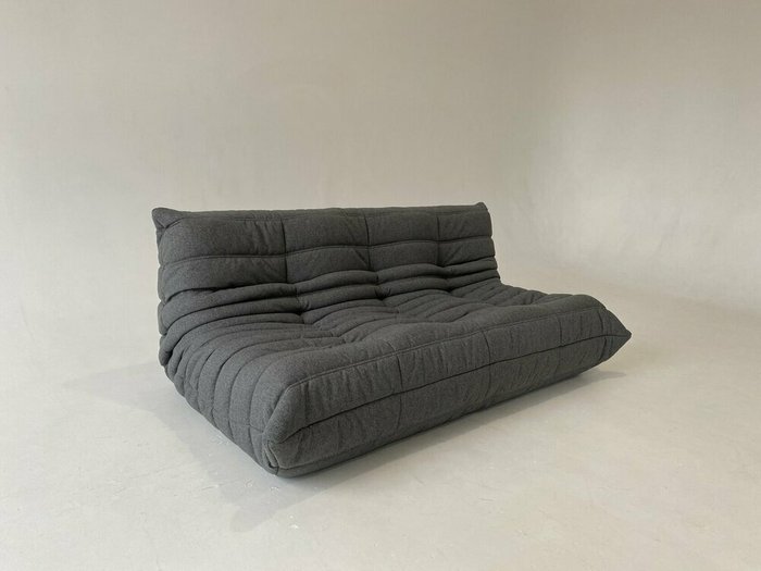 Трёхместный бескаркасный диван Чилаут темно-серого цвета - купить Бескаркасная мебель по цене 78040.0