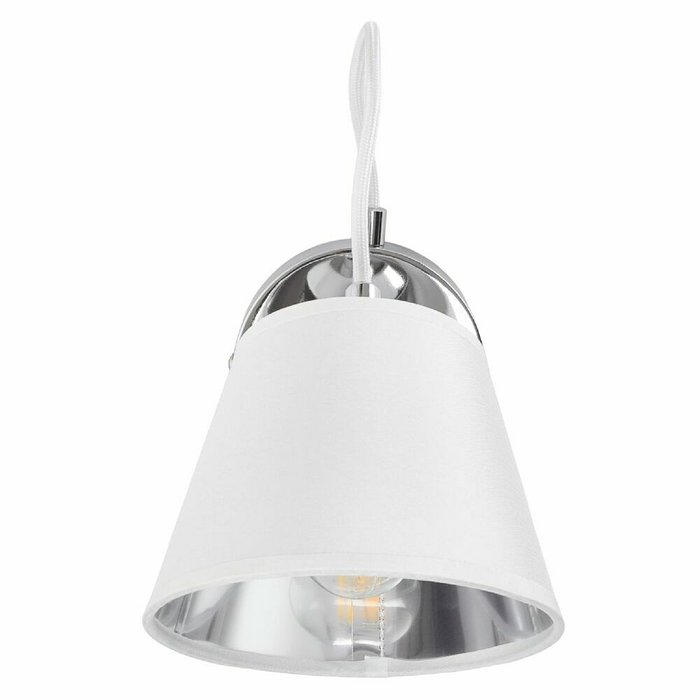 Бра Amber MR1630-1W (ткань, цвет белый) - лучшие Бра и настенные светильники в INMYROOM