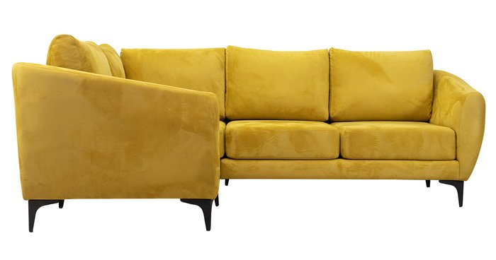 Угловой диван Дана желтого цвета - лучшие Угловые диваны в INMYROOM