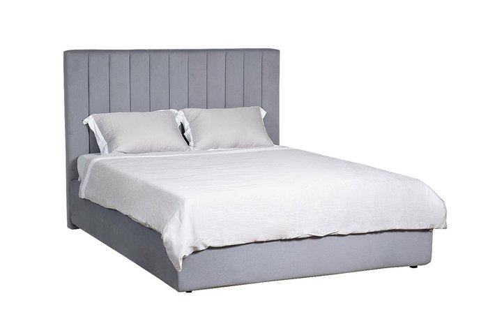 Кровать Andrea серо-голубого цвета c подъемным механизмом 160х200 - купить Кровати для спальни по цене 164400.0