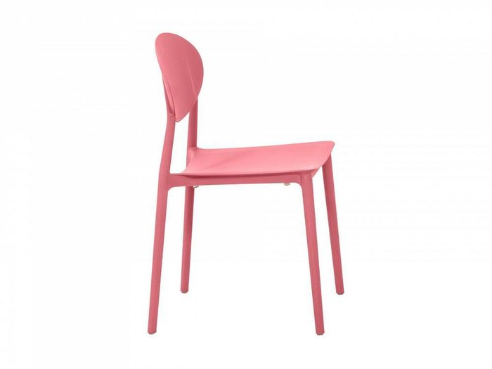 Стул пластиковый Toby розового цвета - лучшие Обеденные стулья в INMYROOM