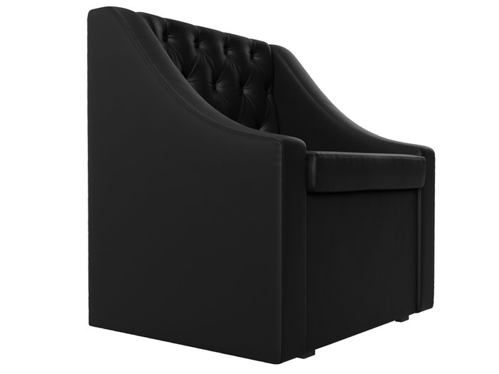 Кресло Мерлин черного цвета с ящиком (экокожа) - лучшие Интерьерные кресла в INMYROOM