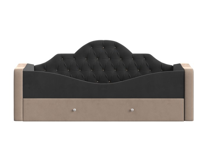 Детская кровать Скаут 72х160 бежево-серого цвета  - купить Одноярусные кроватки по цене 37990.0