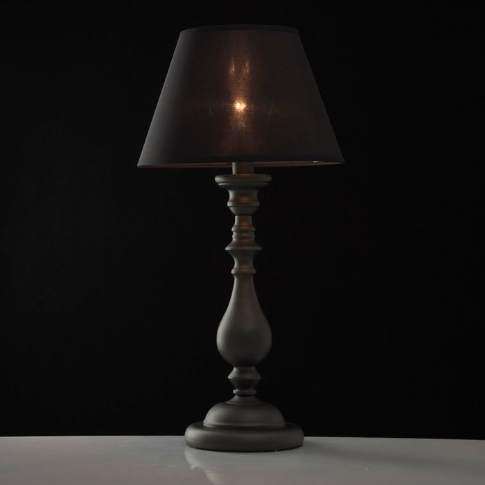 Настольная лампа Принстон черного цвета - купить Настольные лампы по цене 7410.0