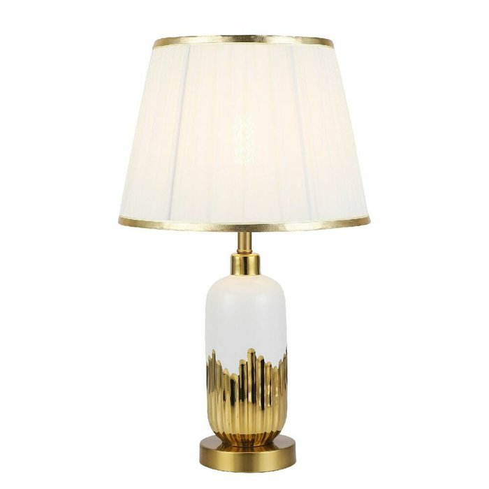 Настольная лампа ML.6210.01TL WH (ткань, цвет белый) Настольная лампа ML.6210.01TL WH (ткань, цвет белый)