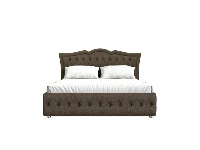 Кровать Герда 180х200 коричневого цвета с подъемным механизмом - купить Кровати для спальни по цене 90999.0