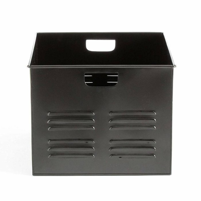Металлический ящик Hiba черного цвета - купить Декоративные коробки по цене 5384.0