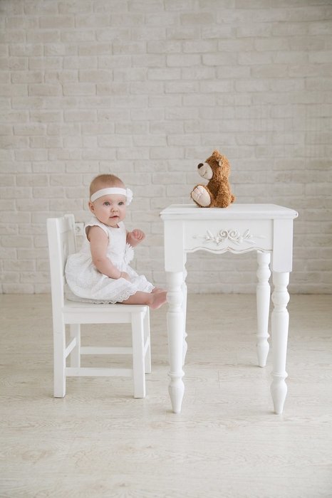 Стул детский Нордик белого цвета - лучшие Детские стулья в INMYROOM