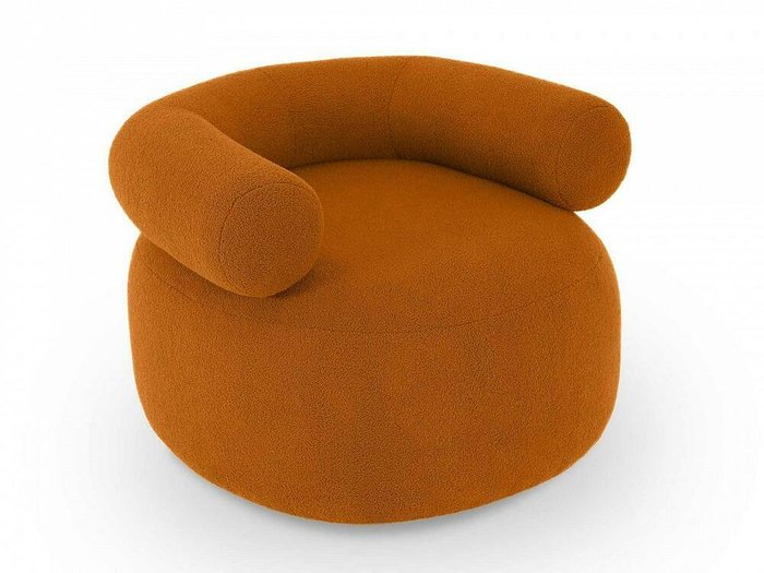 Кресло вращающееся Tirella оранжево-коричневого цвета
