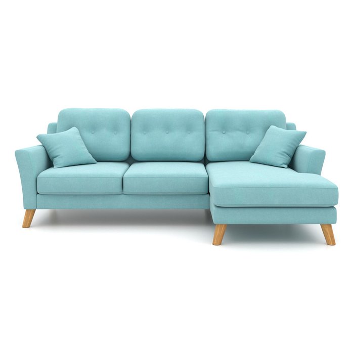 Угловой диван-кровать Raf EKH голубой