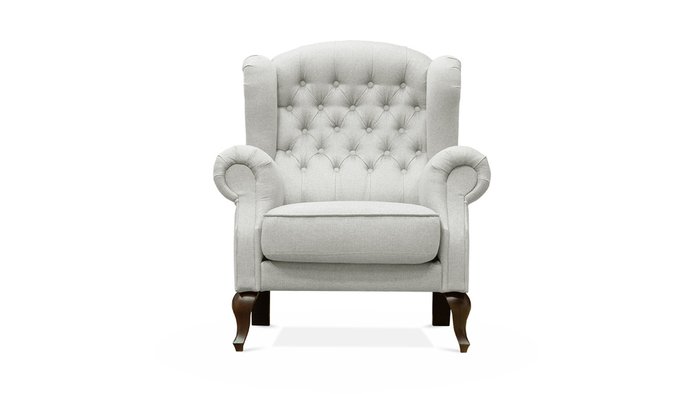 Кресло Адара светло-серого цвета - купить Интерьерные кресла по цене 39900.0
