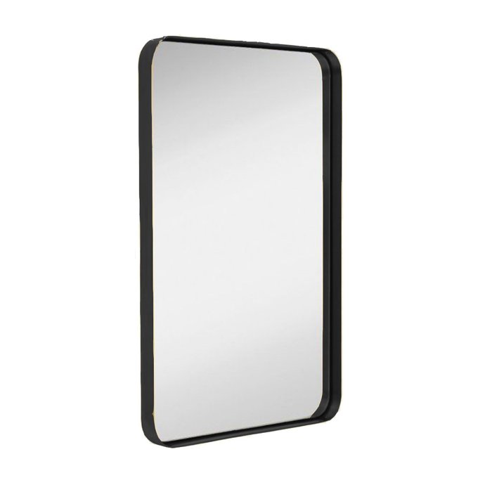 Настенное зеркало в металлической раме 100х70