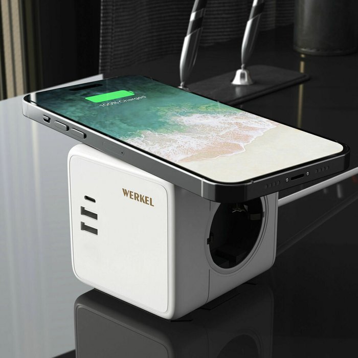 Розеточный блок 3-местный + 3?USB + беспроводная зарядка W6513501 Розеточный блок белый - купить Розетки по цене 5490.0 Розеточный блок 3-местный + 3?USB + беспроводная зарядка W6513501 Розеточный блок белый - купить Розетки по цене 5490.0
