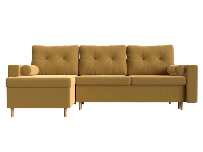 Угловой диван-ковать Белфаст желтого цвета левый угол - купить Угловые диваны по цене 49999.0