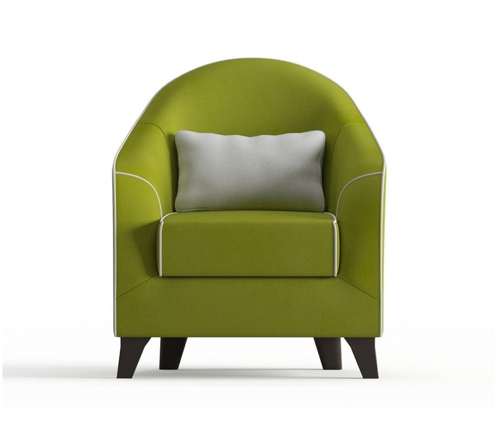 Кресло Бемоль в обивке из велюра зеленого цвета - купить Интерьерные кресла по цене 12490.0