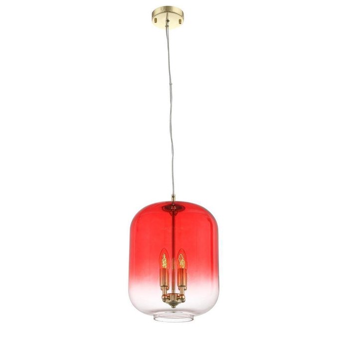 Подвесной светильник Fiamrosa красного цвета