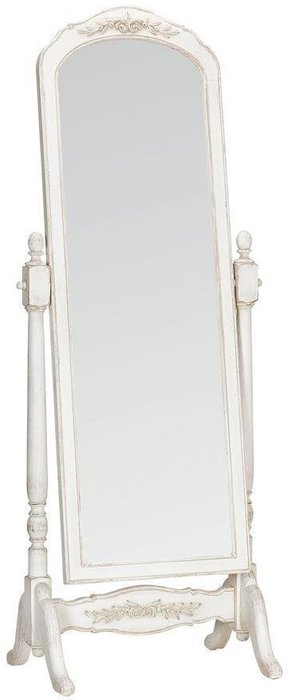 Зеркало напольное Марсель в белой раме - купить Напольные зеркала по цене 57900.0