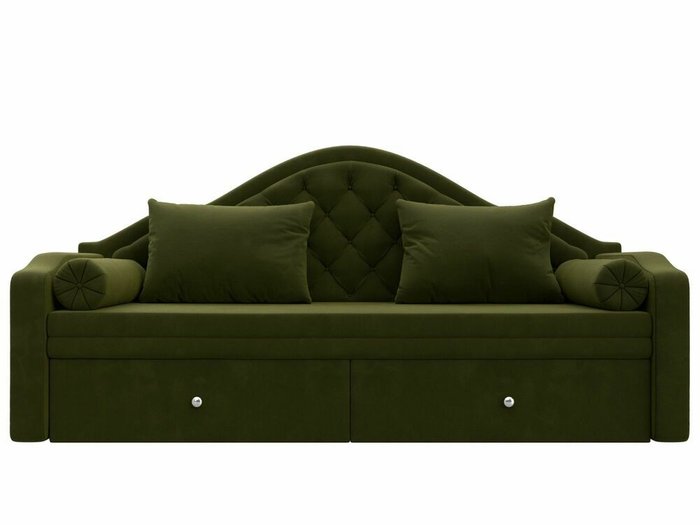Диван-кровать Сойер зеленого цвета - купить Прямые диваны по цене 49999.0
