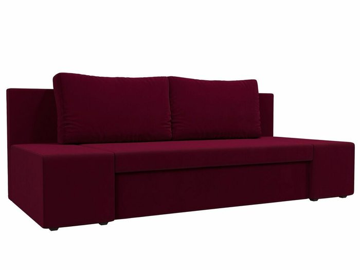 Прямой диван-кровать Сан Марко бордового цвета