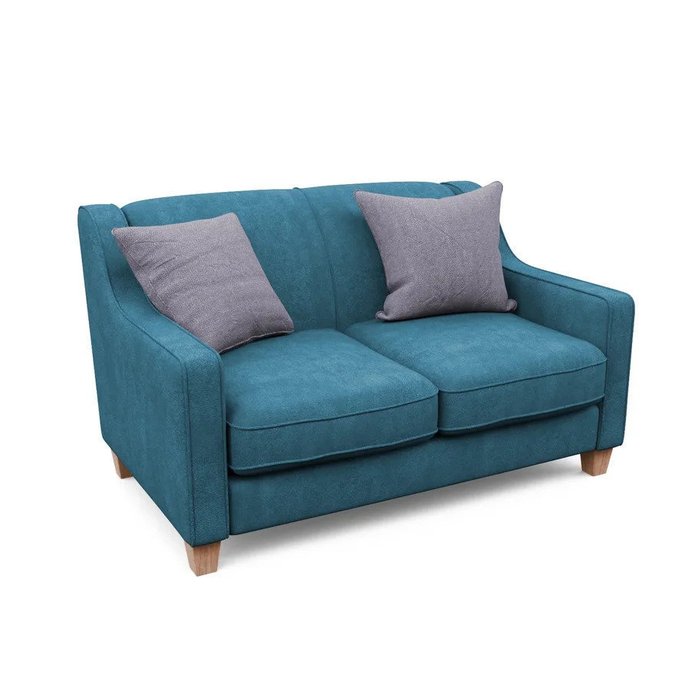 Двухместный диван-кровать Агата S синего цвета - купить Прямые диваны по цене 100050.0