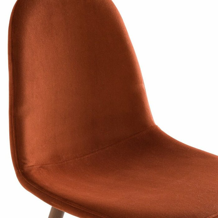 Комплект из двух стульев с обивкой из велюра Polina коричневого цвета - лучшие Обеденные стулья в INMYROOM