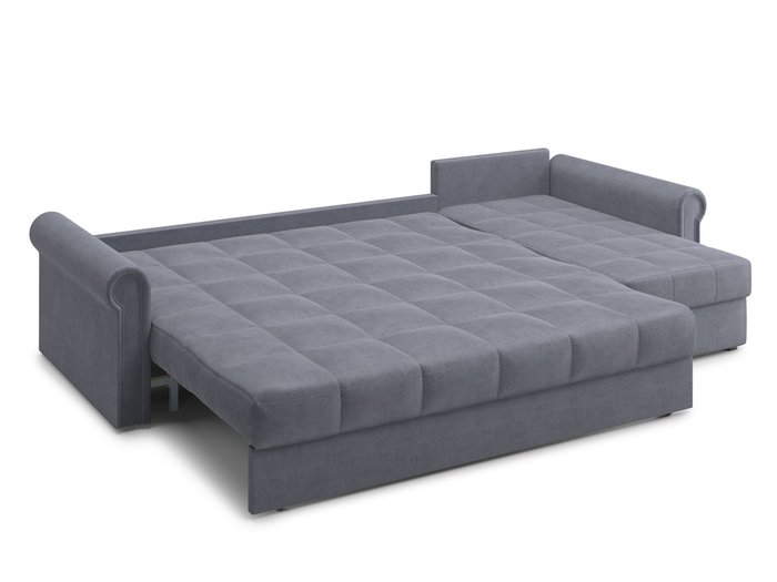 Угловой диван-кровать Палермо 1.4 серого цвета - лучшие Угловые диваны в INMYROOM