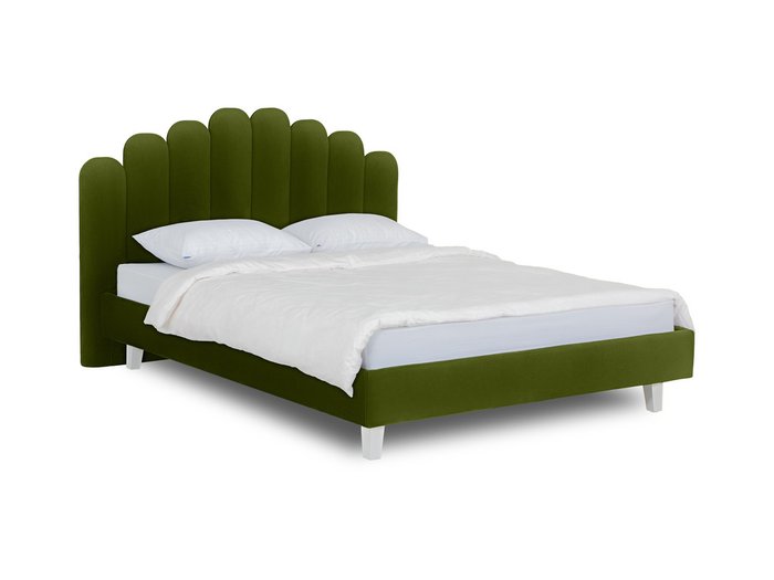 Кровать Queen Sharlotta L 160х200 зеленого цвета  - купить Кровати для спальни по цене 48180.0