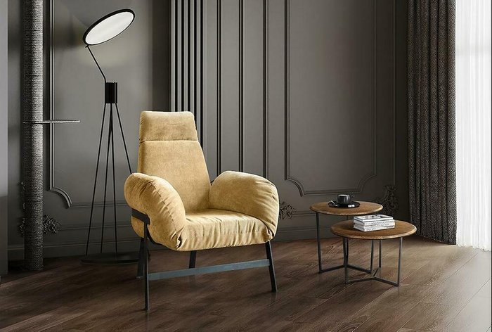Кресло Джаггер бежевого цвета - лучшие Интерьерные кресла в INMYROOM