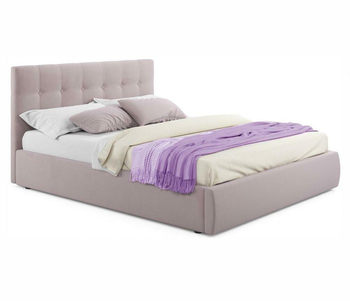 Кровать с подъемным механизмом Selesta 180х200 лилового цвета