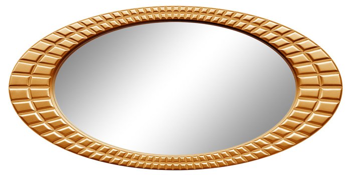 Настенное зеркало Грид Золото металлик (S) - купить Настенные зеркала по цене 15000.0