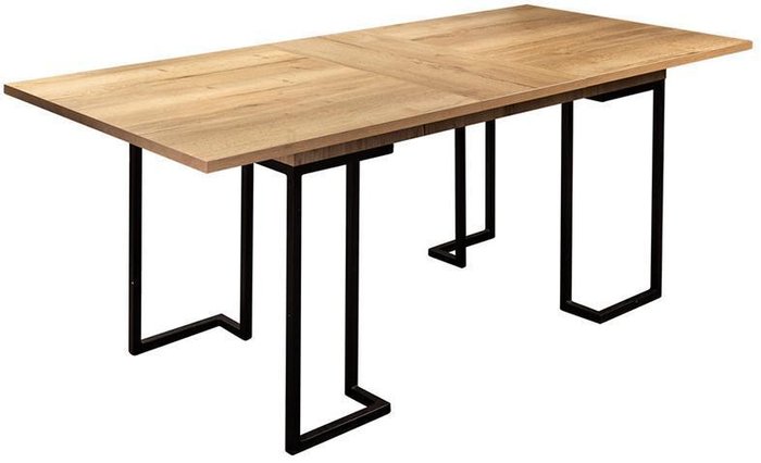 Стол раскладной обеденный Loft 120 цвета Дуб натур - лучшие Обеденные столы в INMYROOM