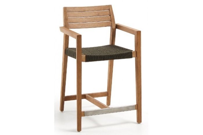 Комплект из стола Cybille и двух полубарных стульев Thor  - лучшие Комплекты для сада и дачи в INMYROOM