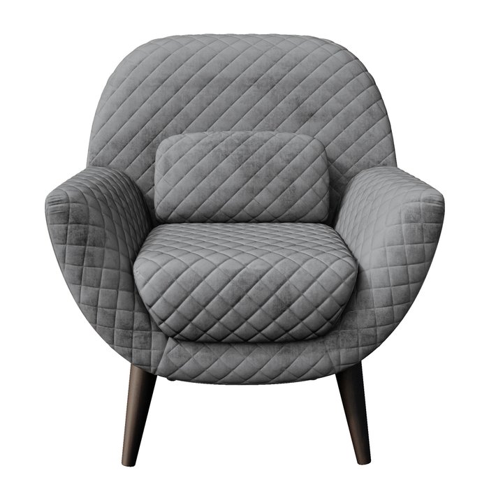 Кресло Гамбург серого цвета - лучшие Интерьерные кресла в INMYROOM
