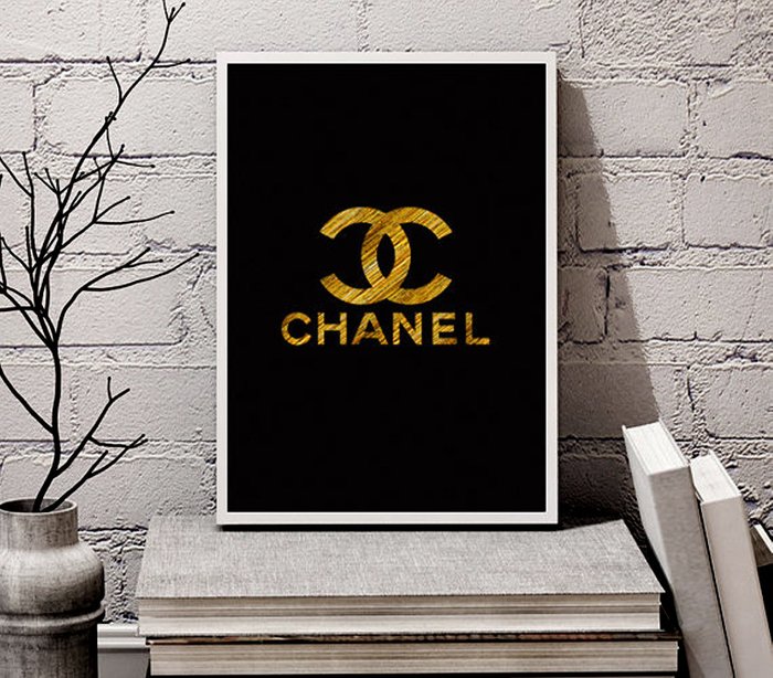 Постер "Chanel gold" А4 - купить Принты по цене 2000.0