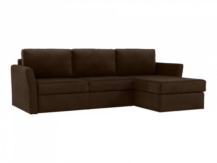Угловой диван Peterhof темно-коричневого цвета - купить Угловые диваны по цене 117180.0