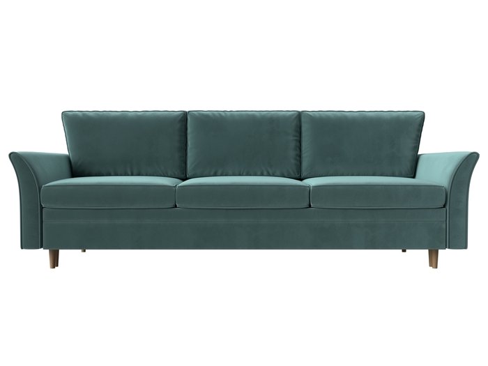 Прямой диван-кровать София темно-бирюзового цвета - купить Прямые диваны по цене 56999.0