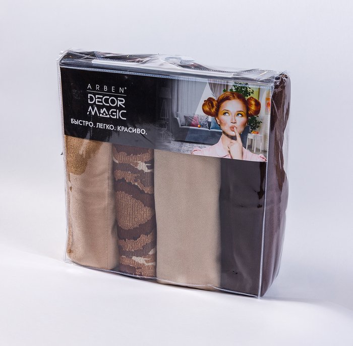 Комплект чехлов для подушек Alina Ethno Beige из полиэстера - купить Декоративные подушки по цене 6117.0
