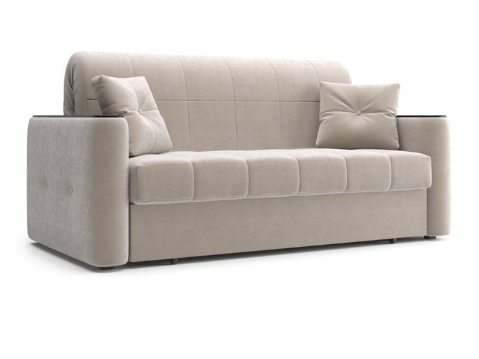Прямой диван-кровать Ницца бежевого цвета - купить Прямые диваны по цене 60840.0
