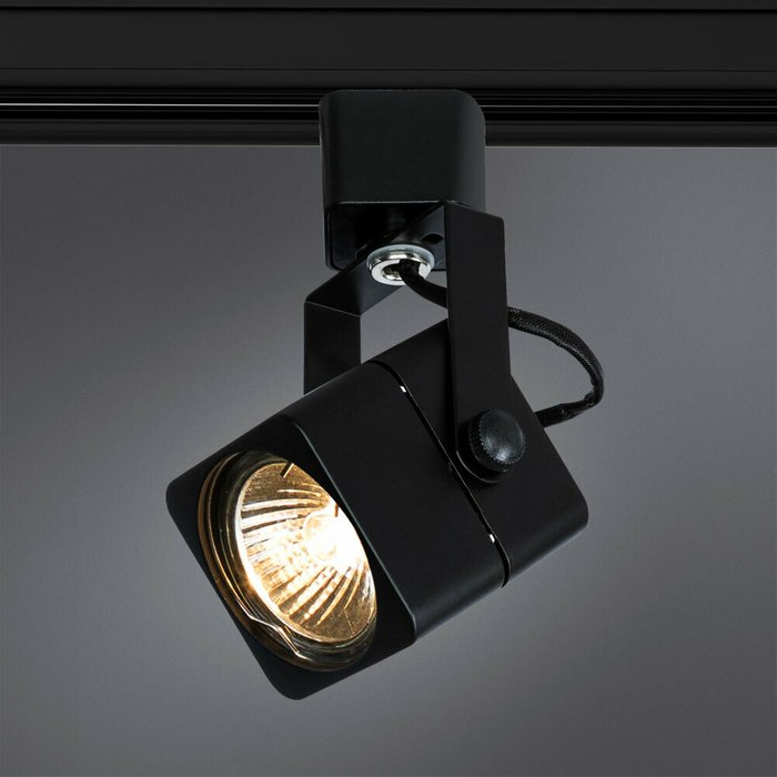 Трековый светильник  LENTE черный - купить Трековые светильники по цене 770.0