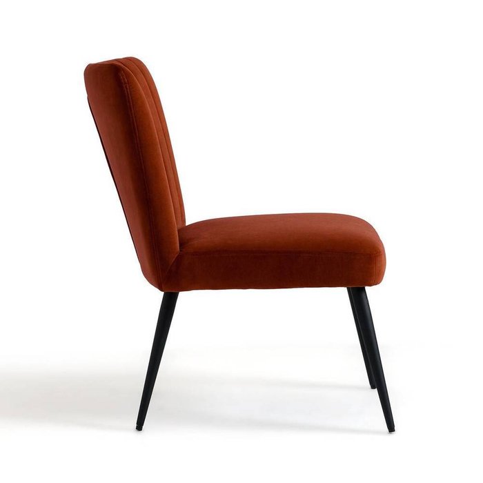 Кресло винтажное велюровое Ronda красного цвета - лучшие Интерьерные кресла в INMYROOM