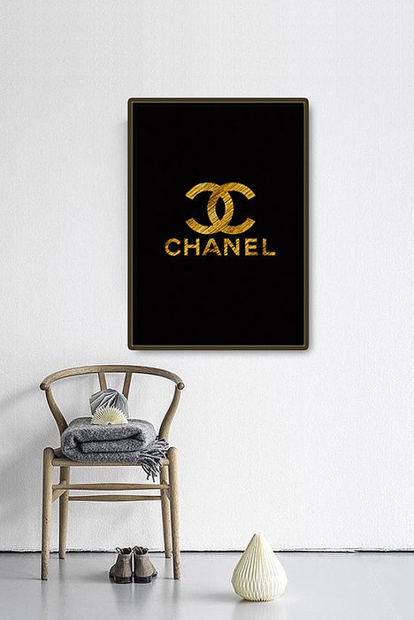 Постер "Chanel gold" - лучшие Принты в INMYROOM