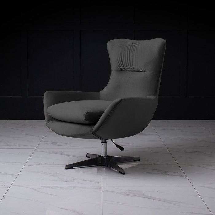 Кресло Pearl темно-серого цвета - лучшие Интерьерные кресла в INMYROOM