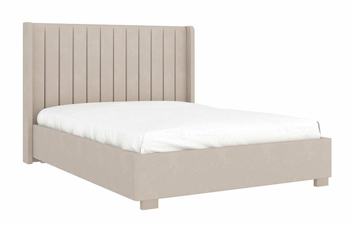 Кровать Аделия 160х2000 бежевого цвета  - купить Кровати для спальни по цене 89390.0