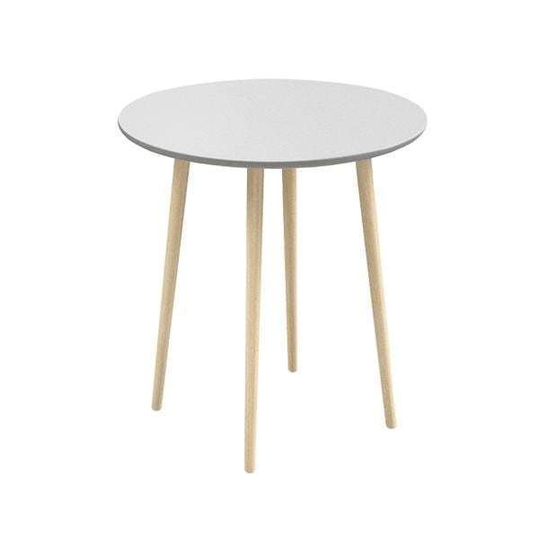 Маленький обеденный стол Спутник белого цвета