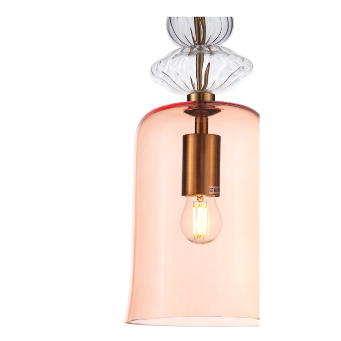 Подвесной светильник Illuvio с плафоном янтарного цвета - купить Подвесные светильники по цене 10800.0