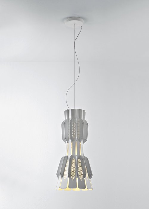 Подвесной светильник Fabbian CLOVE с плафоном из металла белого цвета  - лучшие Подвесные светильники в INMYROOM