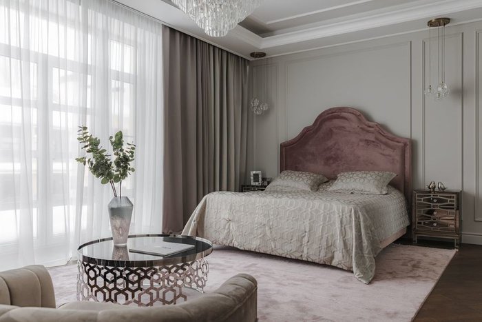 Кровать двуспальная розового цвета 180х200 - лучшие Кровати для спальни в INMYROOM